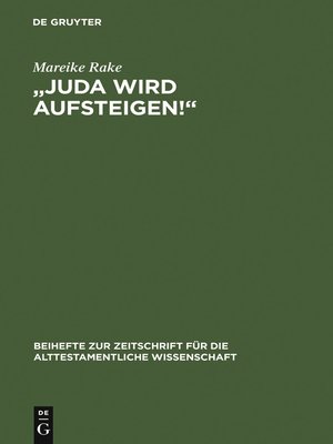 cover image of "Juda wird aufsteigen!"
